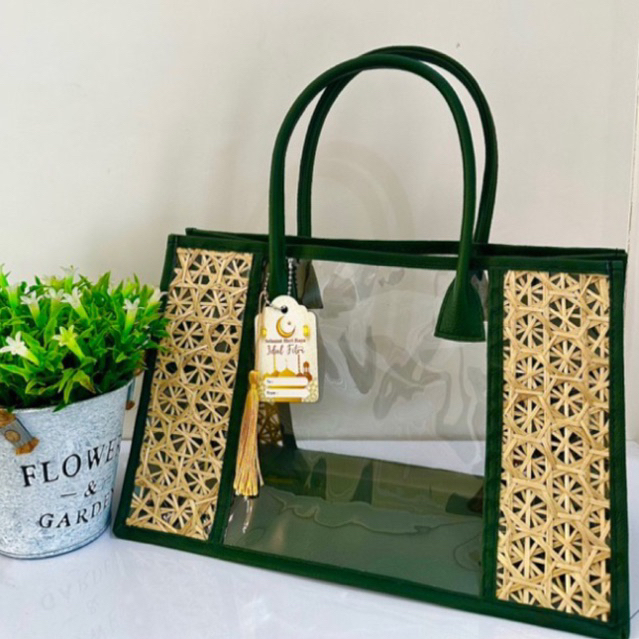 

Tas hampers MIKA MIX BAMBU UK 30 BESAR GRATIS HANGTAG tas parcel goodiebag souvenir lebaran idul fitri