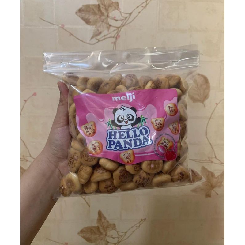 

Hello Panda Cokelat / Strawberry Snack Branded Kemasan Plastik Berat 180gr