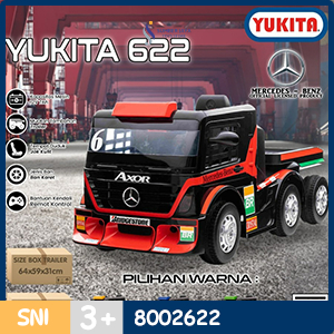 MOBIL AKI YUKITA MERCEDEZ BENZ 622 TRUCK TRAILER | MAINAN AKI ANAK MOBIL MERCEDEZ BENZ
