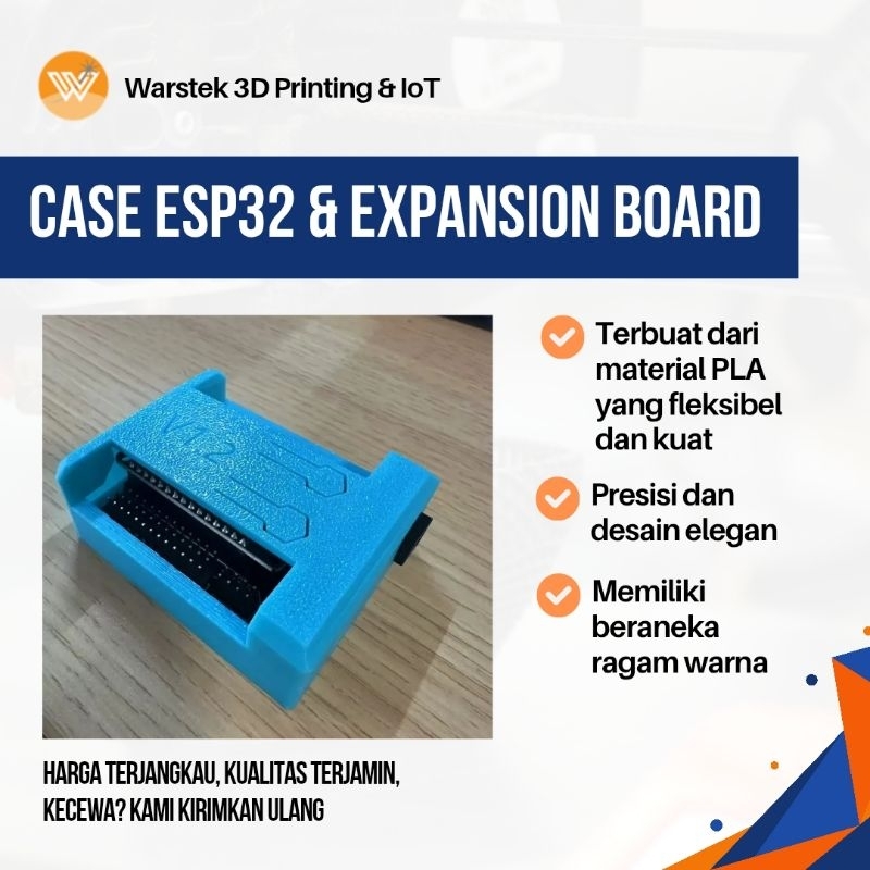 CASE ESP32 & EXPANSION BOARD Presisi Casing Housing