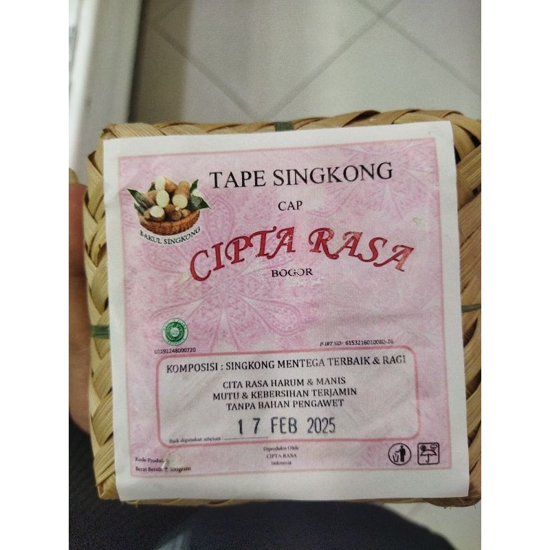 

Tape singkong cap cipta rasa bogor
