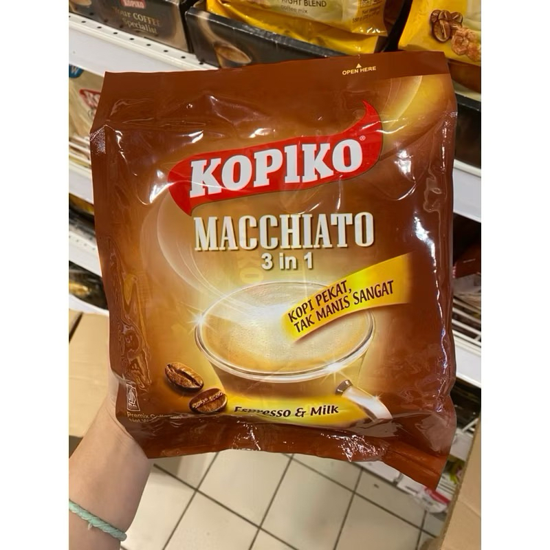 

kopiko macchiato 3in1 / creamy latte isi 20 sachets / Brown Coffee isi 22 sachets / LA Coffee isi 24 sachets