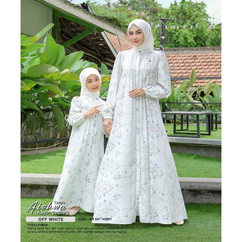 AISHWA DRESS COUPLE ( KIDS DAN MOM ) Motif terbaru by arrafi ori