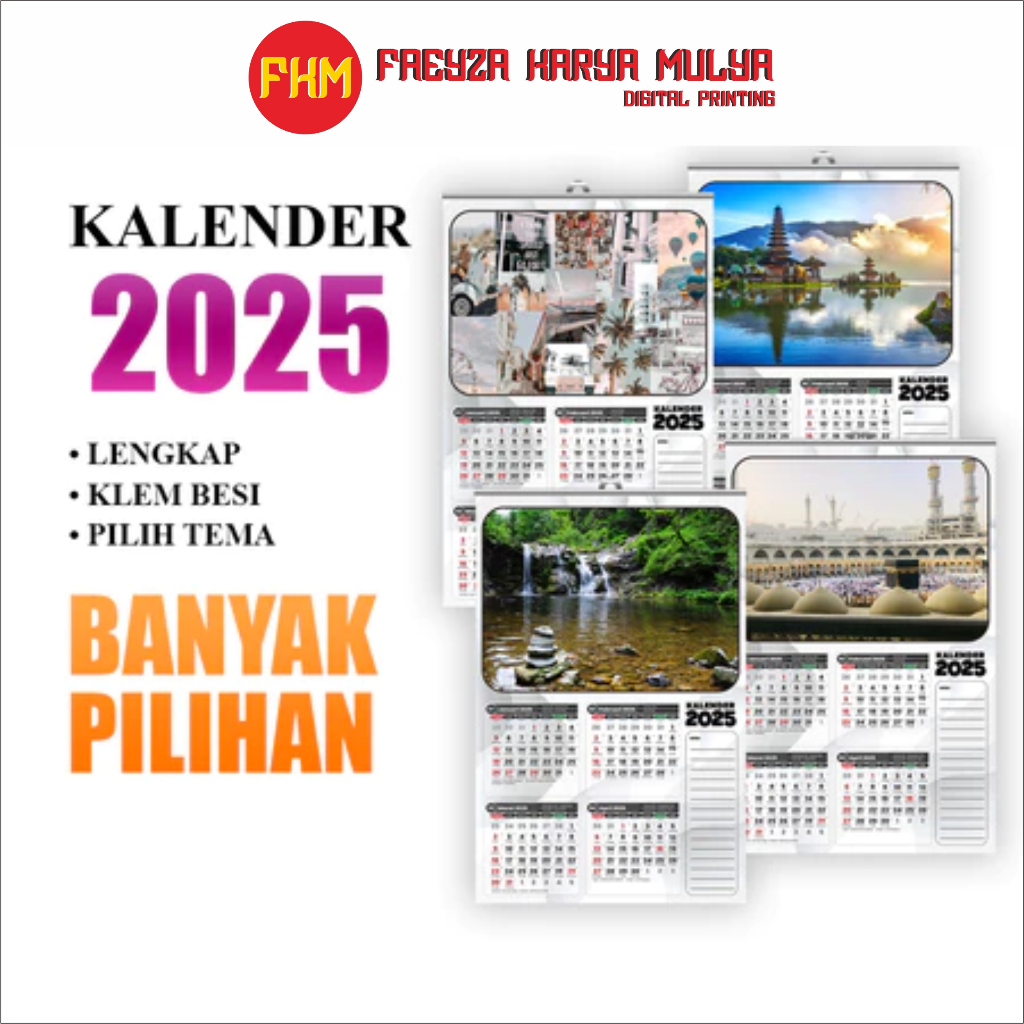 

(BISA SATUAN) KALENDER 2025 KALENDER ISI 3PLY BISA CUSTOM FOTO