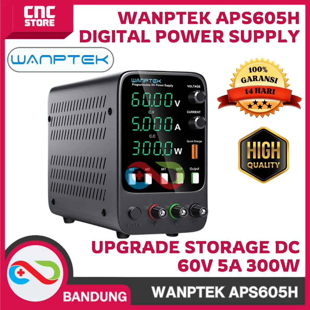 WANPTEK APS605H DIGITAL POWER SUPPLY UPGRADE STORAGE DC 60V 5A 300W CA CC