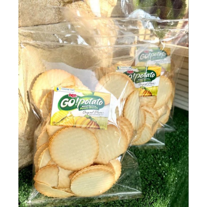 

Go Potato Snack Branded Kemasan Plastik Berat 230gr
