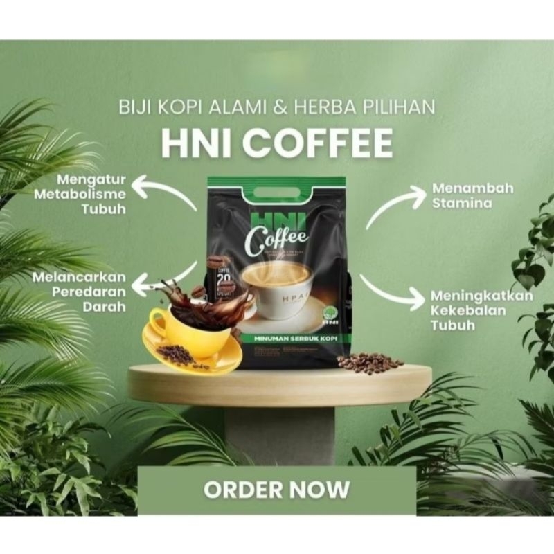 

HNI COFFE Kopi Herbal Habbatussauda Obat Batuk, Demam, DBD Diabetes, Kolesterol