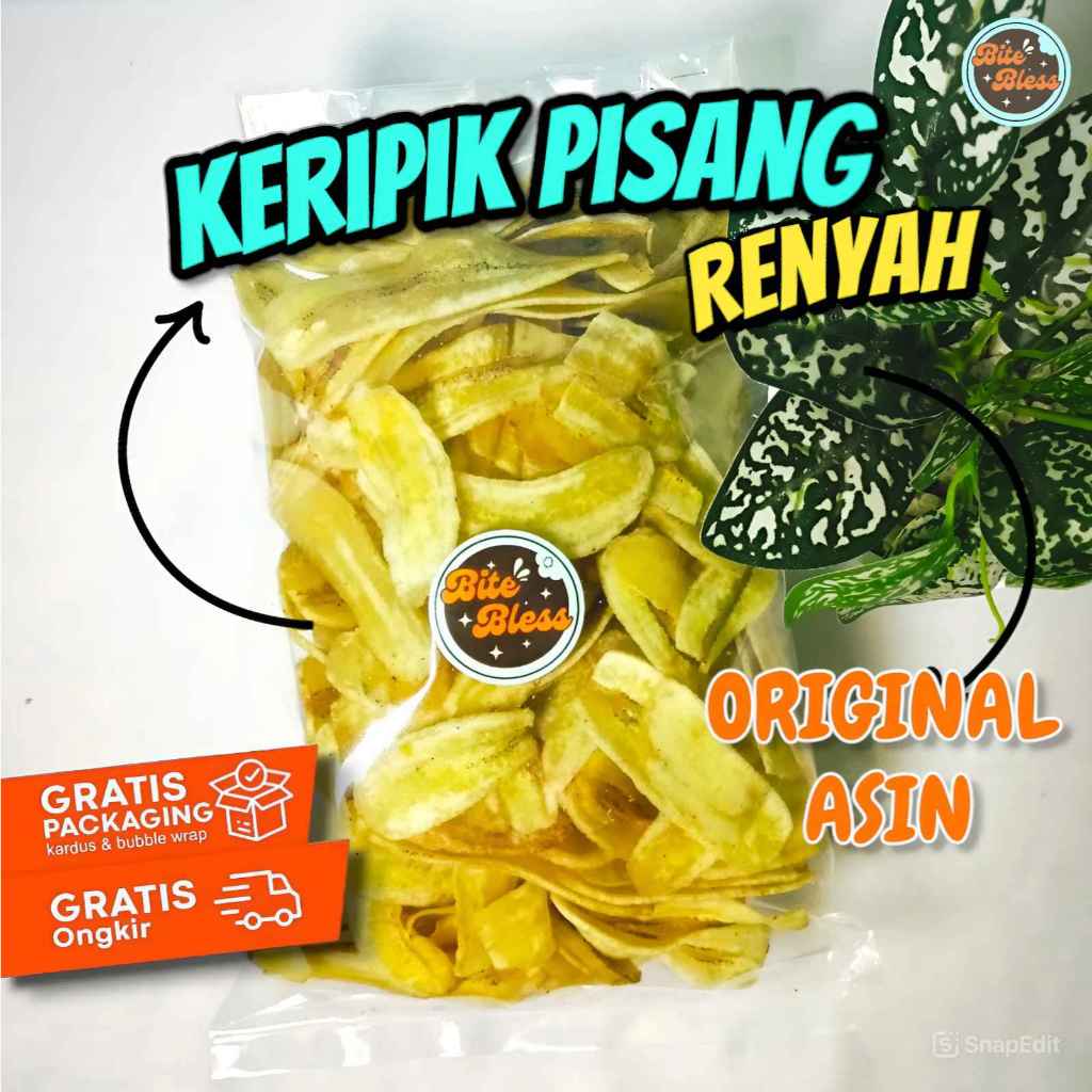 

keripik pisang || original, asin 400gr