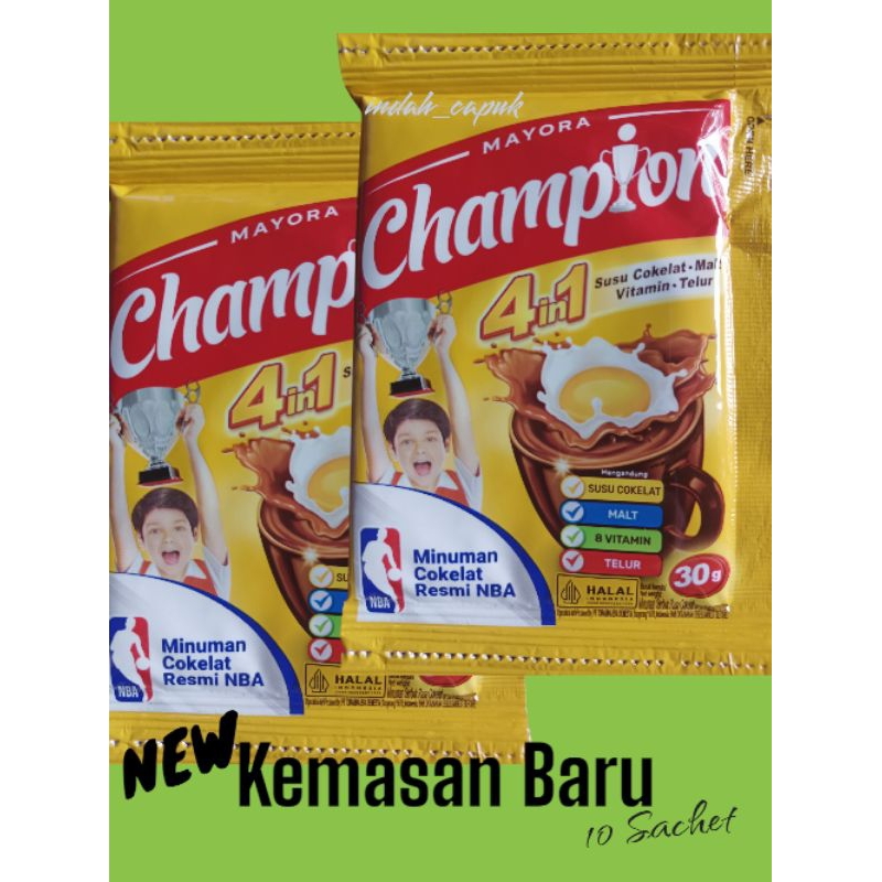 

Energen Champions Minuman Kaya Gizi isi 10 Sachet