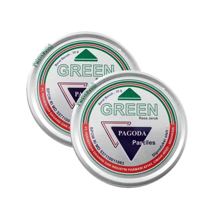 

PERMEN PAGODA PASTILES GREEN - 20 GRAM