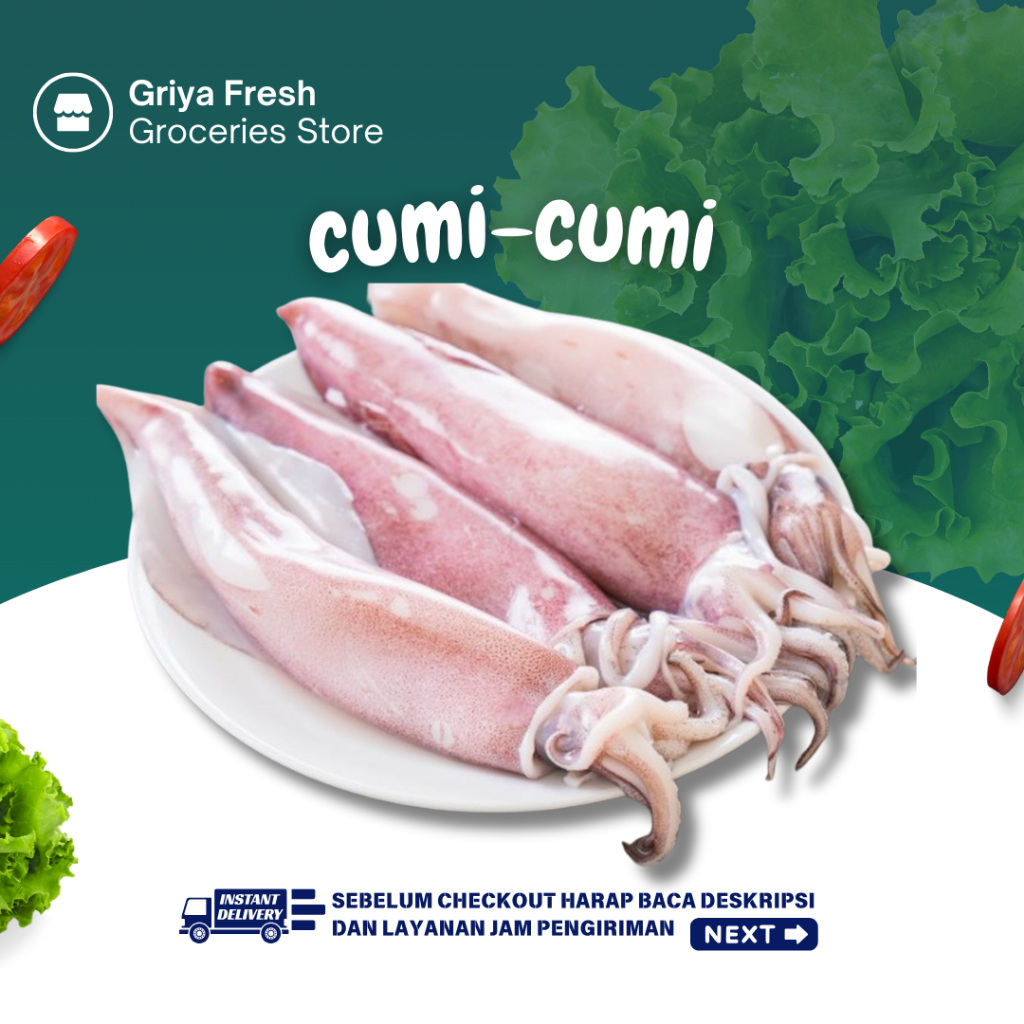 

Cumi - Cumi Fresh 500 gram - Kirim Instant