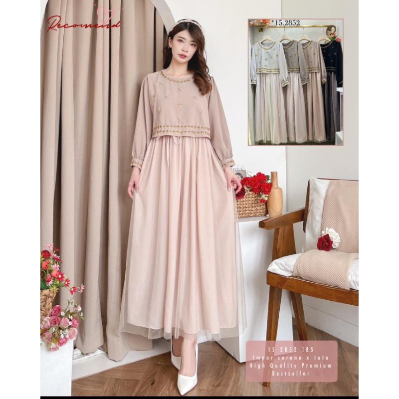 bella  dress Azura dress gamis korean style gamis vest gamis lebaran 2026
