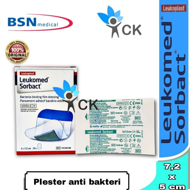 Leukomed Sorbact - plester luka transparant anti kuman