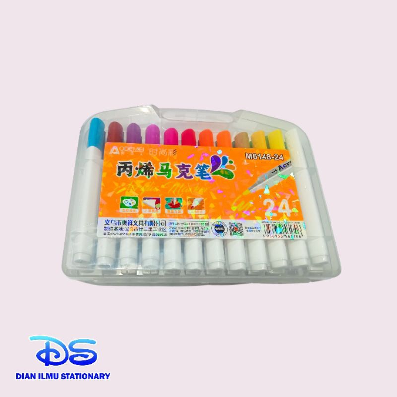 

spidol acrylic Marker aodemei M6148-24