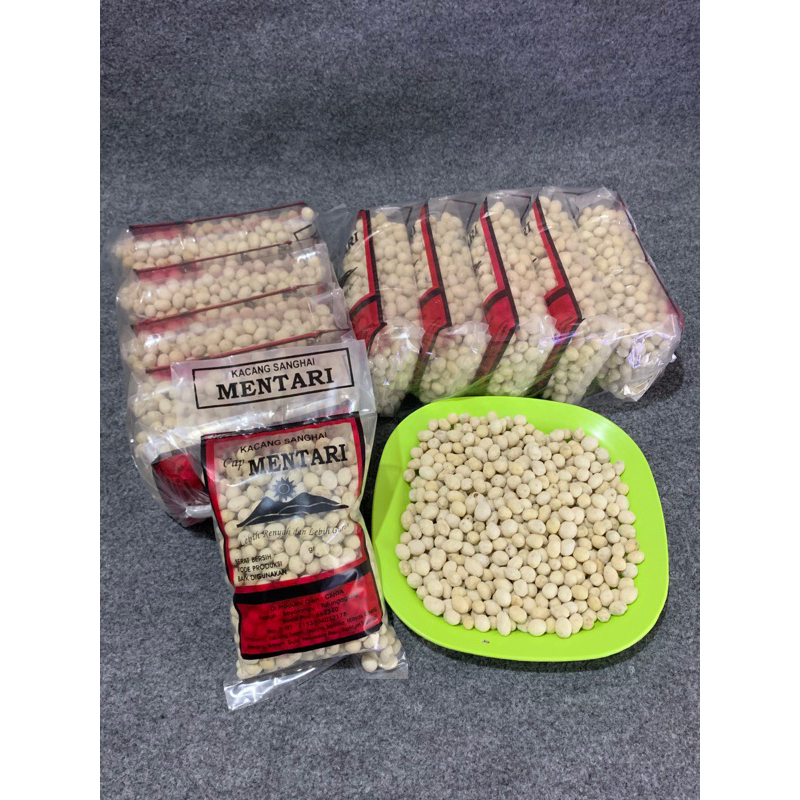 

Sanghai mentari berat 2,5 kg (isi 5 pcs kemasan 500gr), camilan kacang sukro enak,gurih
