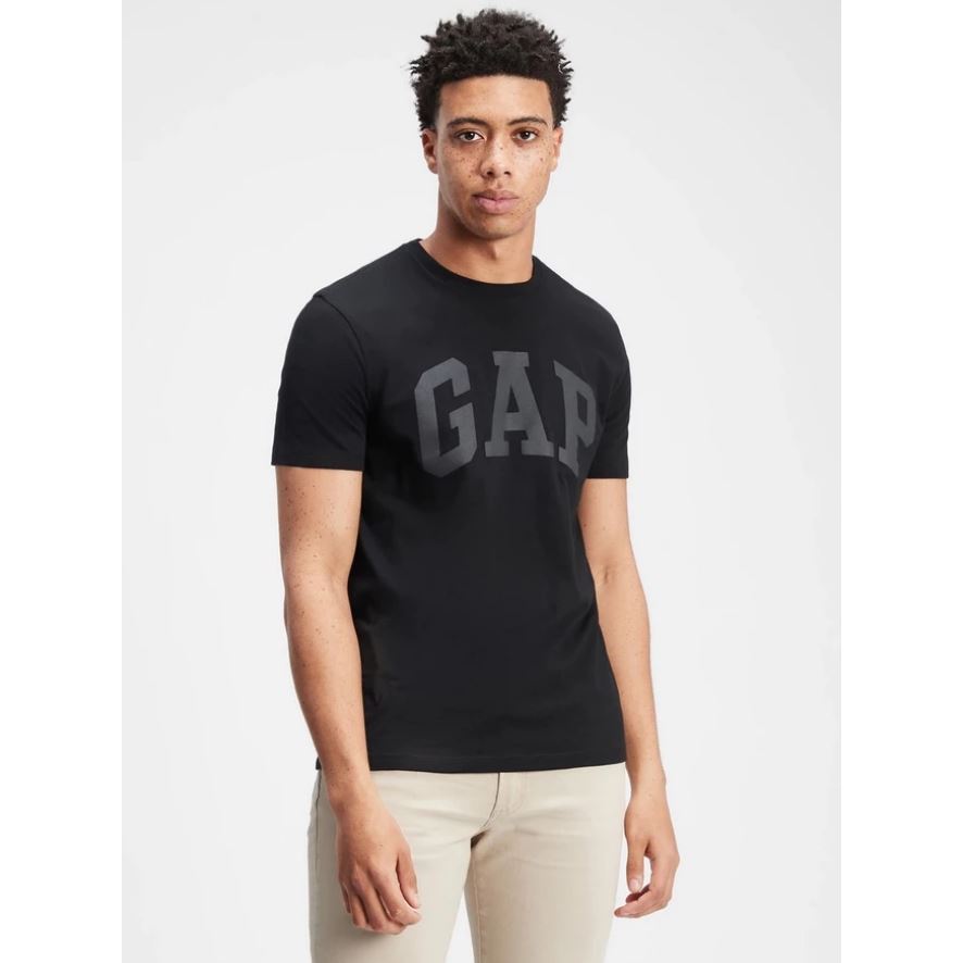 Kaos Pria Gap Logo T Shirt Black Original