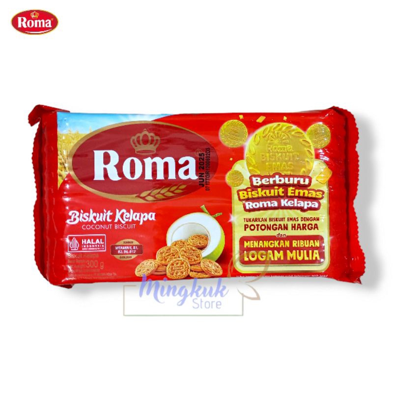 

Roma Kelapa 300gr - Roma Biskuit Kelapa 300 gr