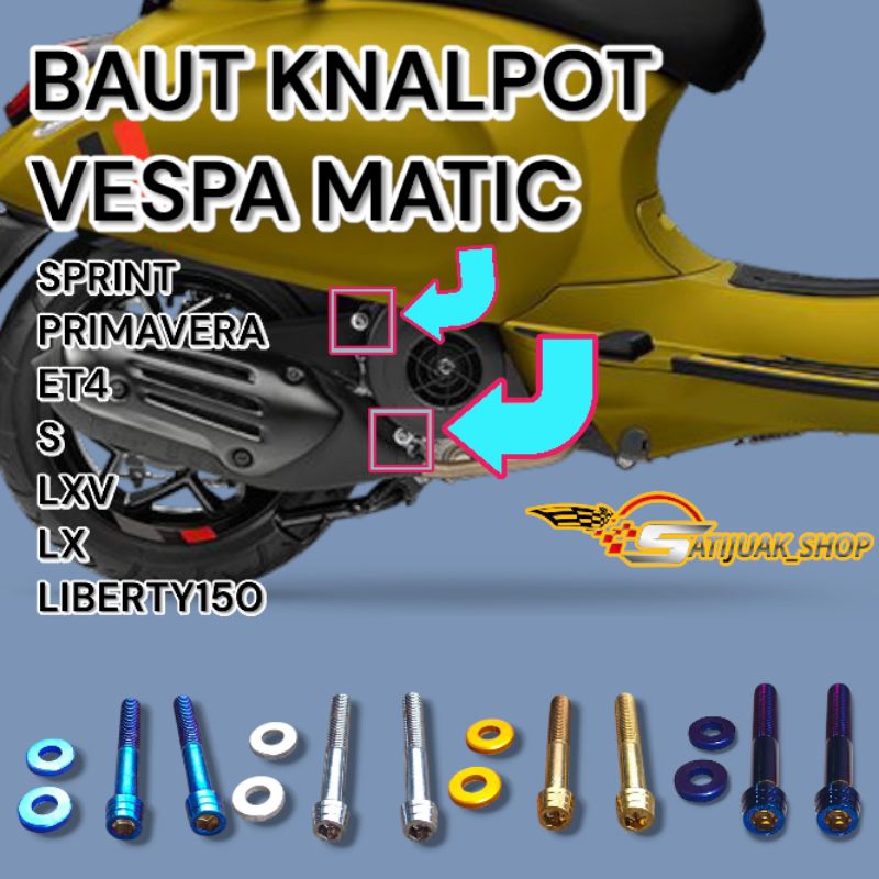 BAUT KNALPOT VESPA MATIC BAUT DUDUKAN KNALPOT VESPA MATIC SPRINT, PRIMAVERA, ET4, S, LXV, LX, LIBERT