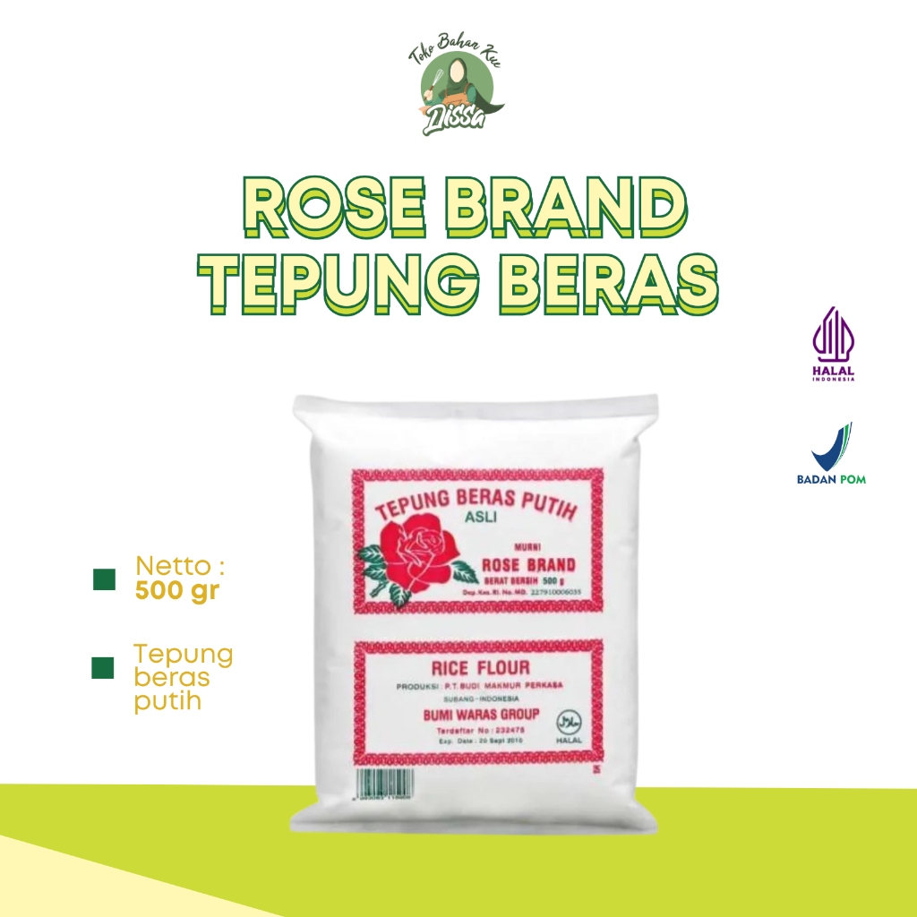 

Tepung Beras Putih Rose Brand 500 gr