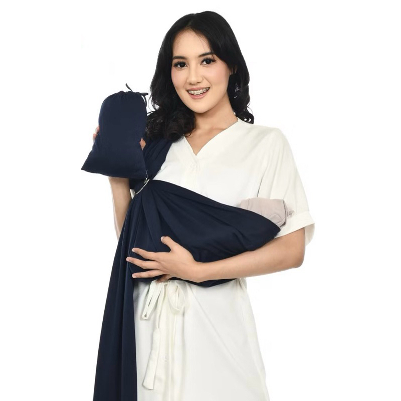 Gendongan ringsling (ring besi) navy preloved
