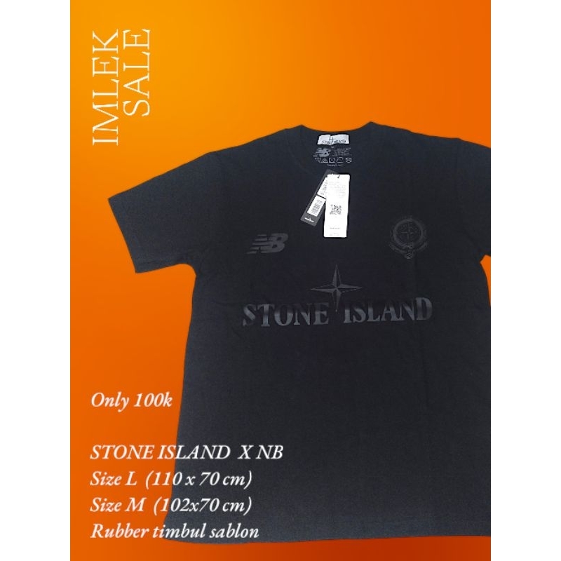 black in black stone island x NB