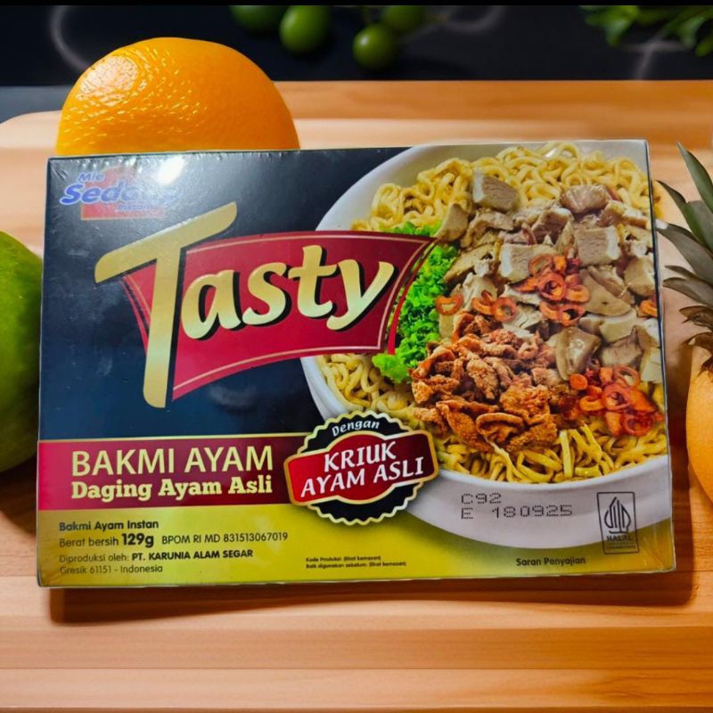 

(COD) SEDAAP TASTY Mie Instan Bakmi Ayam bag 129 gram 1 pcs