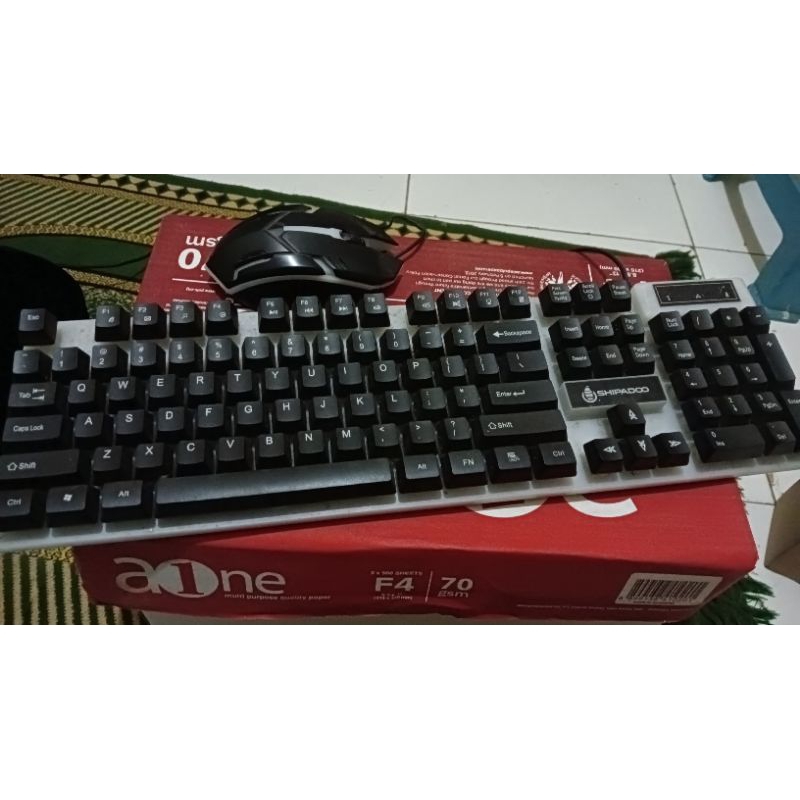 SHIPADOO Combo Keyboard&Mouse RGB Semi Mechanical