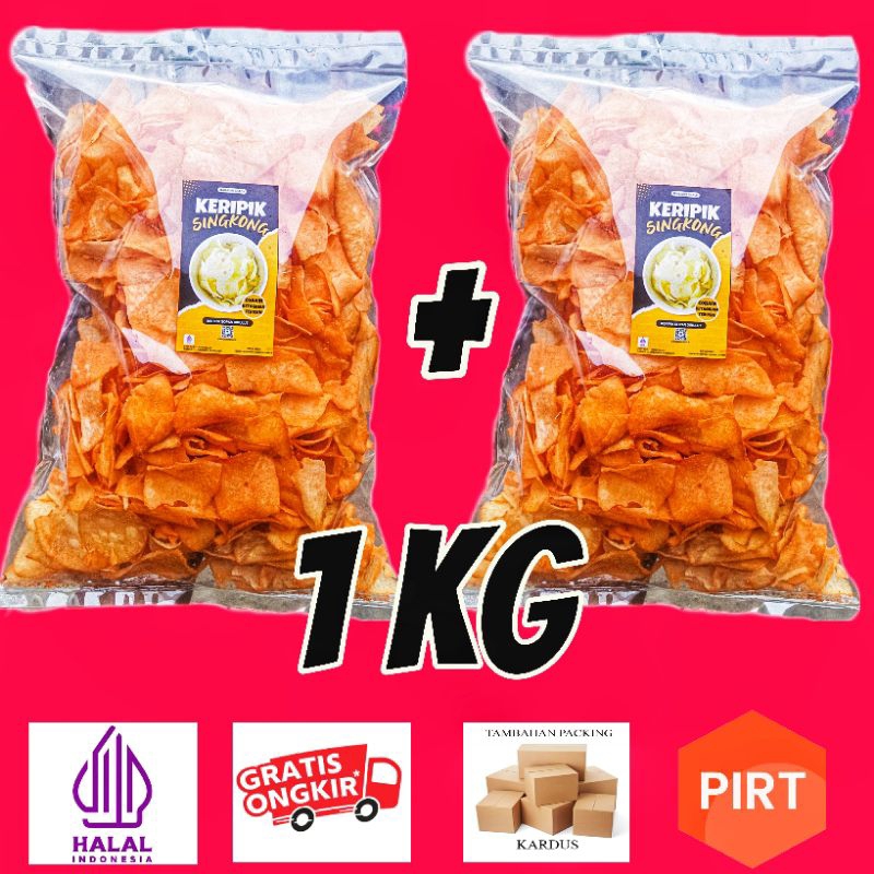 

KERIPIK SINGKONG BALADO 1 KG || KRIPIK SINGKONG ORIGINAL MAGADIR SNACK
