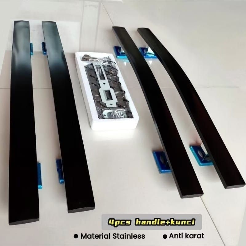 Handle Pintu Rumah Minimalis Model Lengkung Set Kunci