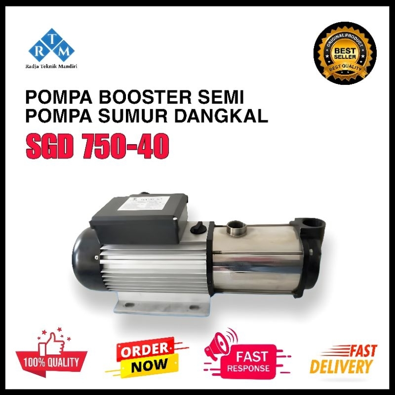 Mesin Pompa Air Pendorong Pompa Booster Pompa Semi Pompa Sumur Dangkal