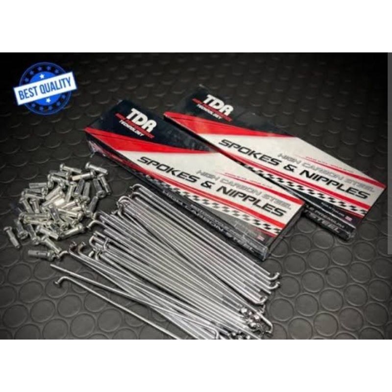 Ruji Jari jari Tdr rx king ring 17 SET depan belakang ring 17  warna CROM mengkilap ORIGINAL TDR