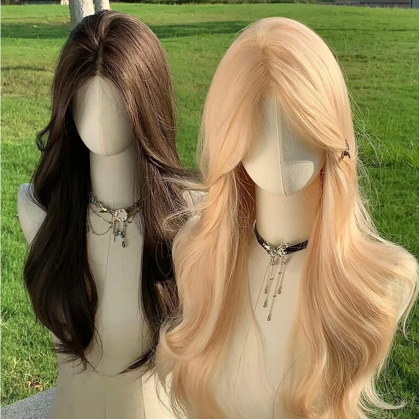 AEGYOSHOPPE - SZ019 LS9523 SKIN HALF LACE WIG LAYER WAVE 70 CM