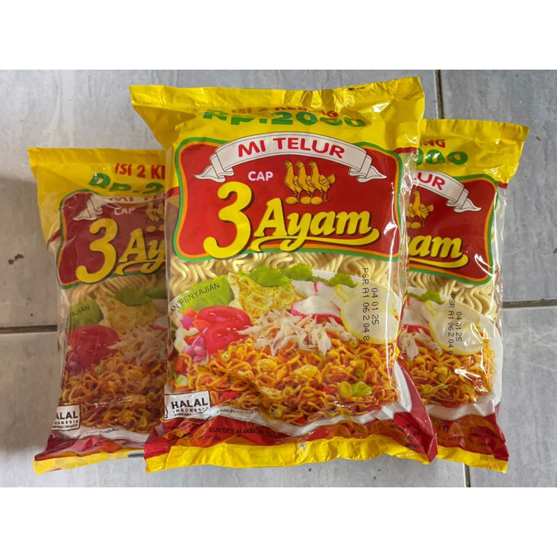 

MIE TELUR CAP 3 AYAM ECER