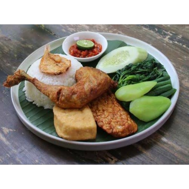 

Nasi tempong ayam