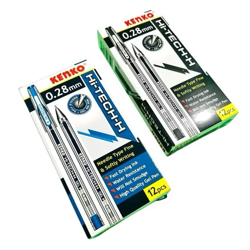 

PULPEN GEL HI-TECH KENKO 0.28MM/HITAM BIRU