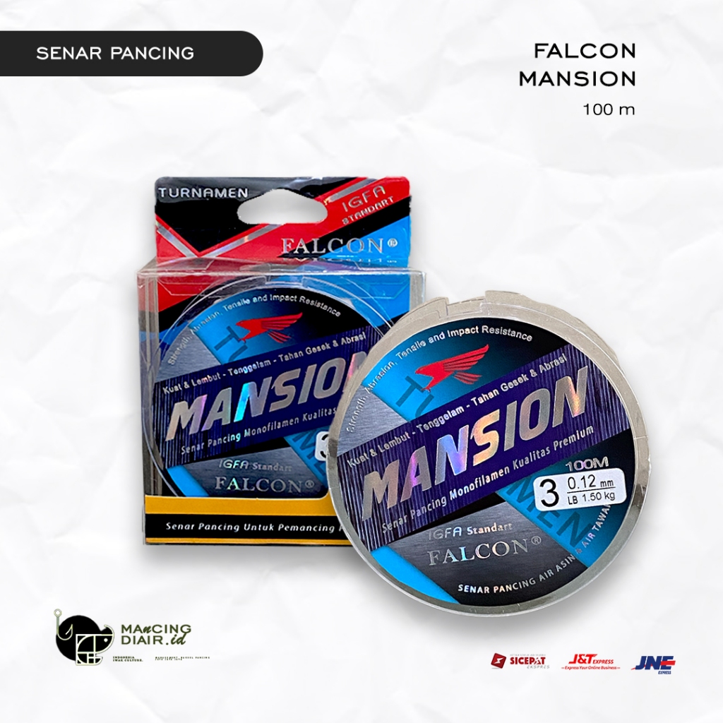 Senar Pancing Falcon Mansion Clear - 100M