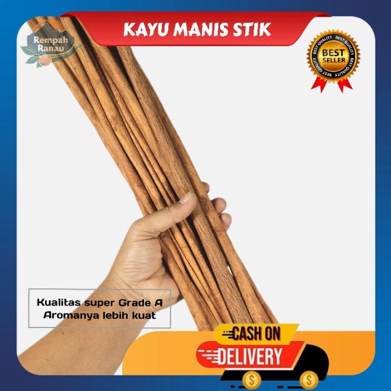 

Kayu manis stik utuh 1kg kering kualitas super grade A | Cinnamon Stick Asli Sumatra ranau