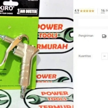 

Air Duster Gun TEKIRO AT-AD1111 Semprot Angin Debu Blow Gun Semprotan