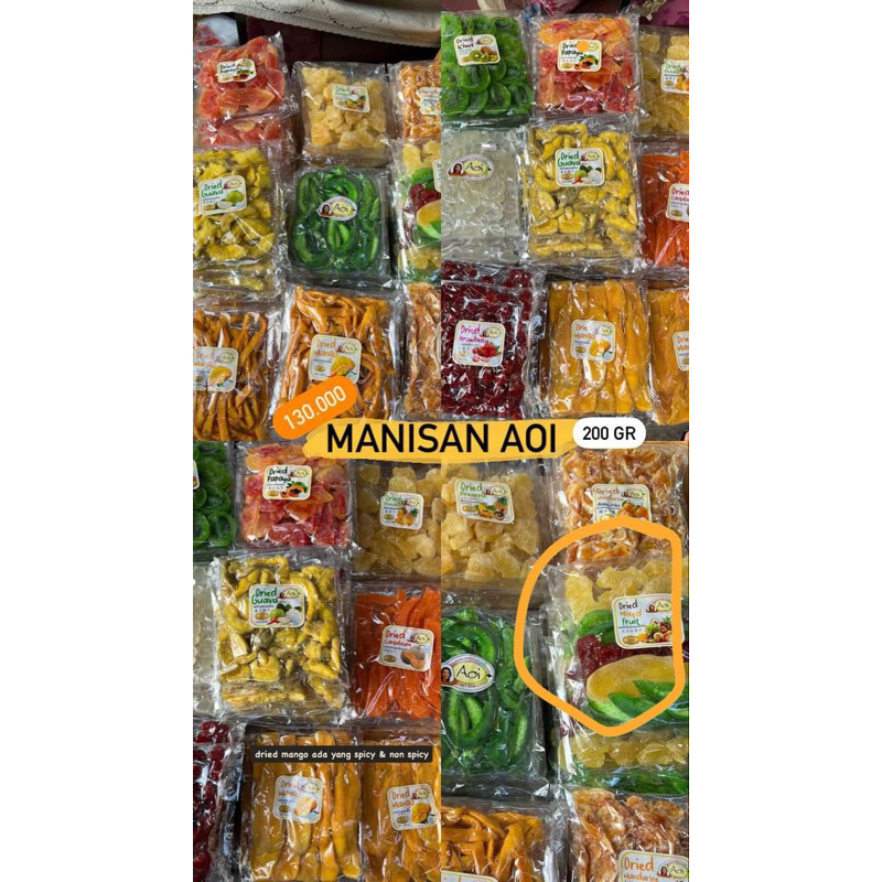 

Dried Manisan Aoi 200 GR