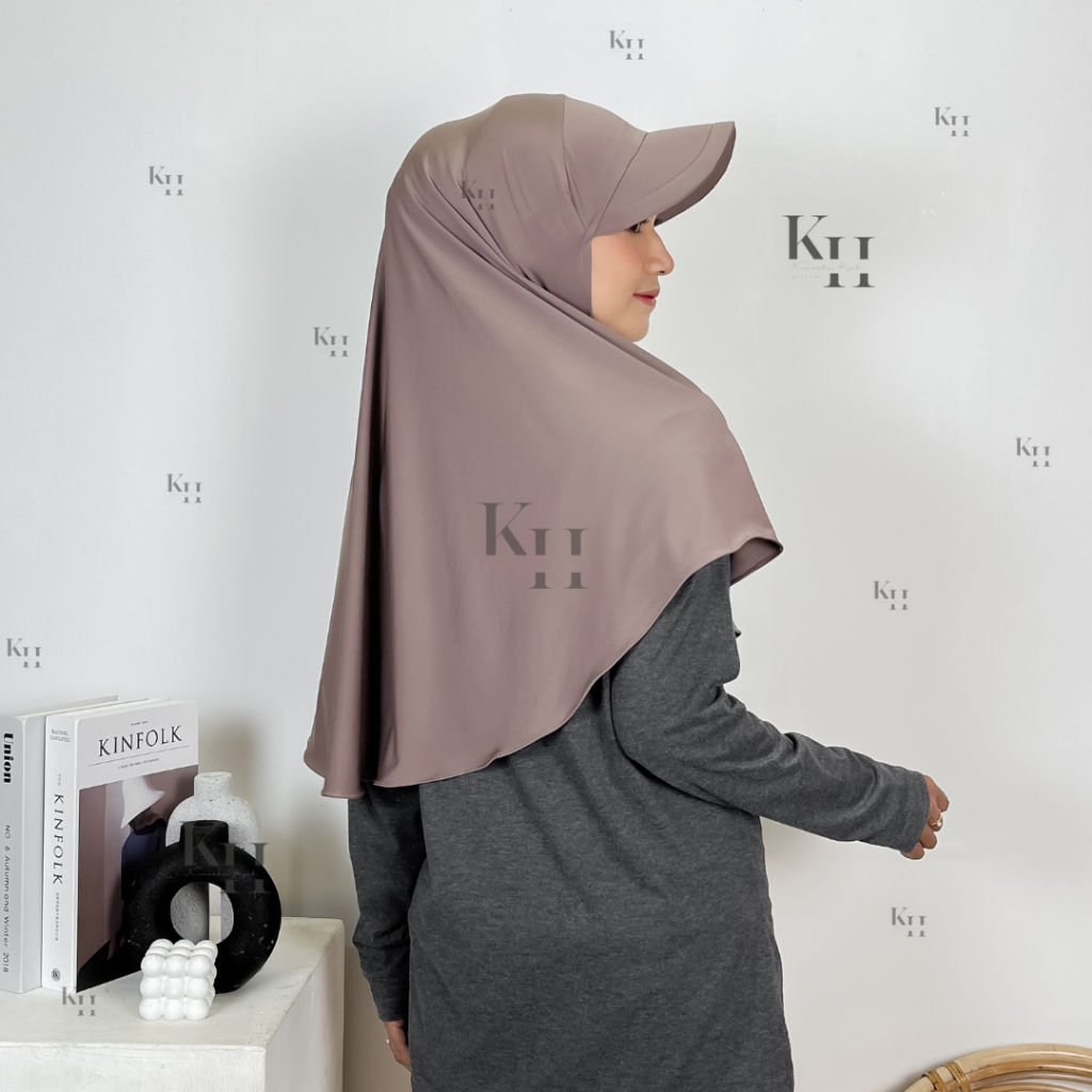 Jilbab Instan Sport Topi Dewasa Ukuran M Jersey Premium I Hijab Sporty Wanita Muslimah