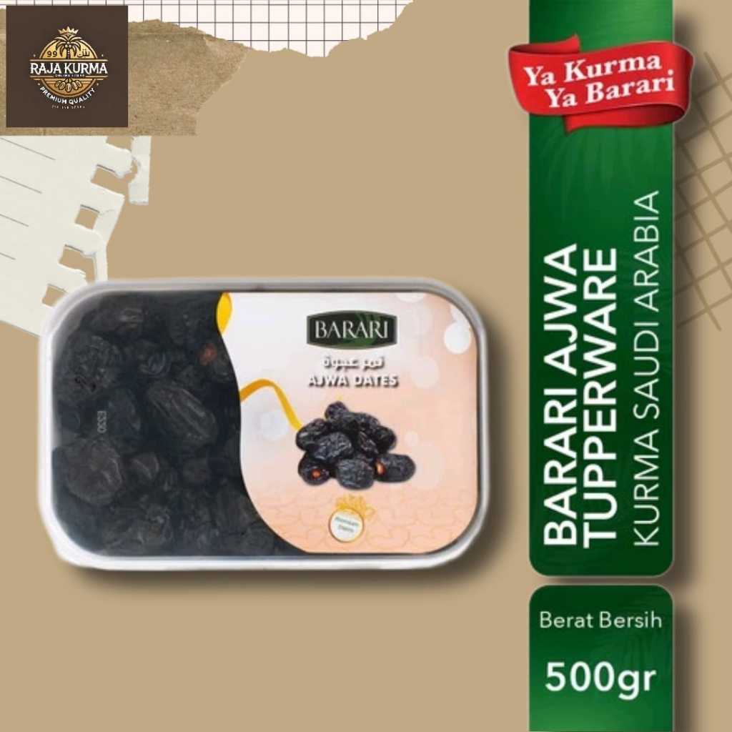 

Kurma Barari Ajwa 500Gr (Tupperware) Saudi Arabia