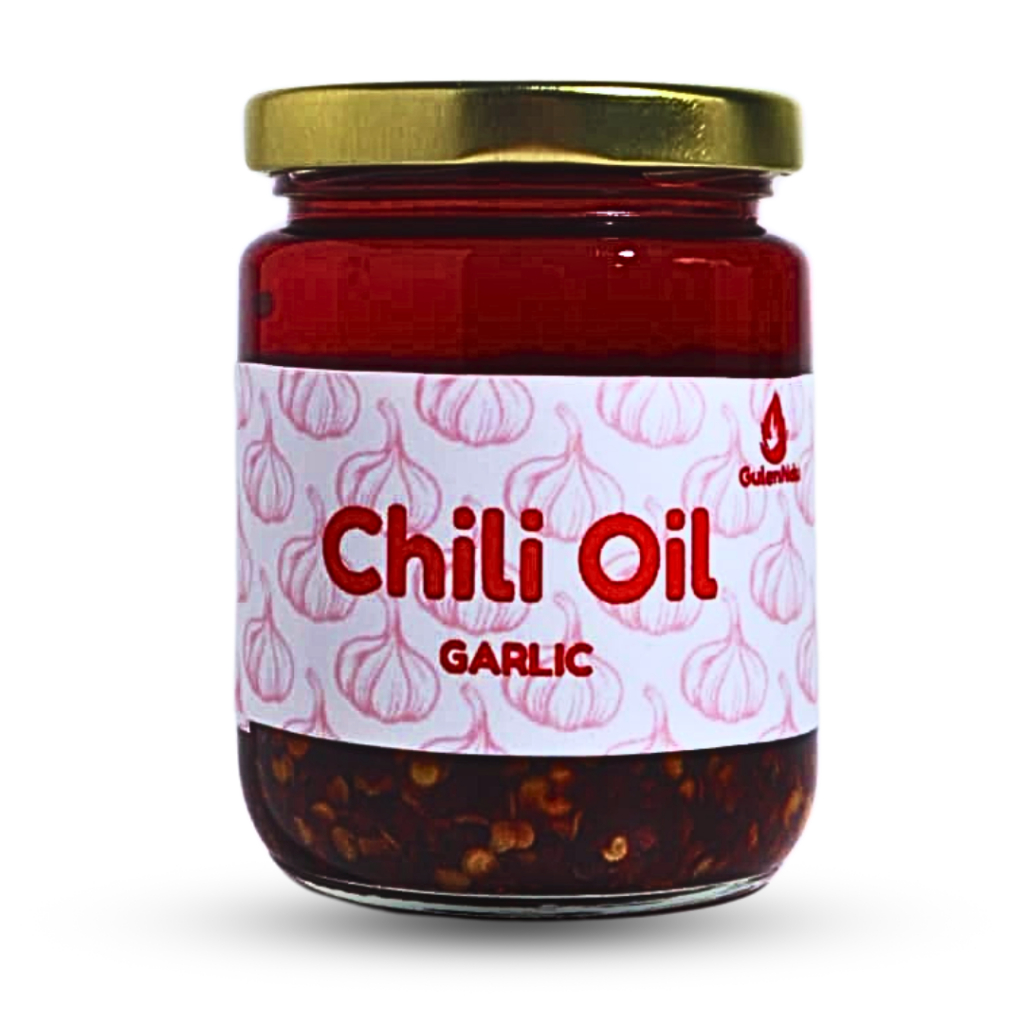 

GulenNdu - Chili Oil Garlic 200Gram Botol Kaca Premium Higienis Sambal Serbaguna Instan COD Medan