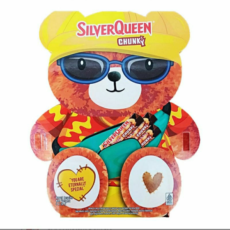 

[PROMO] SilverQueen Chunky Bear Chocolate 3 x 30gr