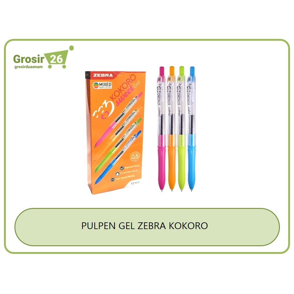 

(1 PCS) PULPEN GEL PENA GEL PULPEN TINTA BASAH MODEL CETEK / KLIK MEREK KOKORO 0.5 MM TINTA HITAM