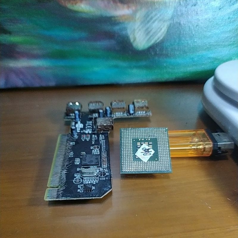 CARD USB PC 4 PORT + PROSESOR Jadul.