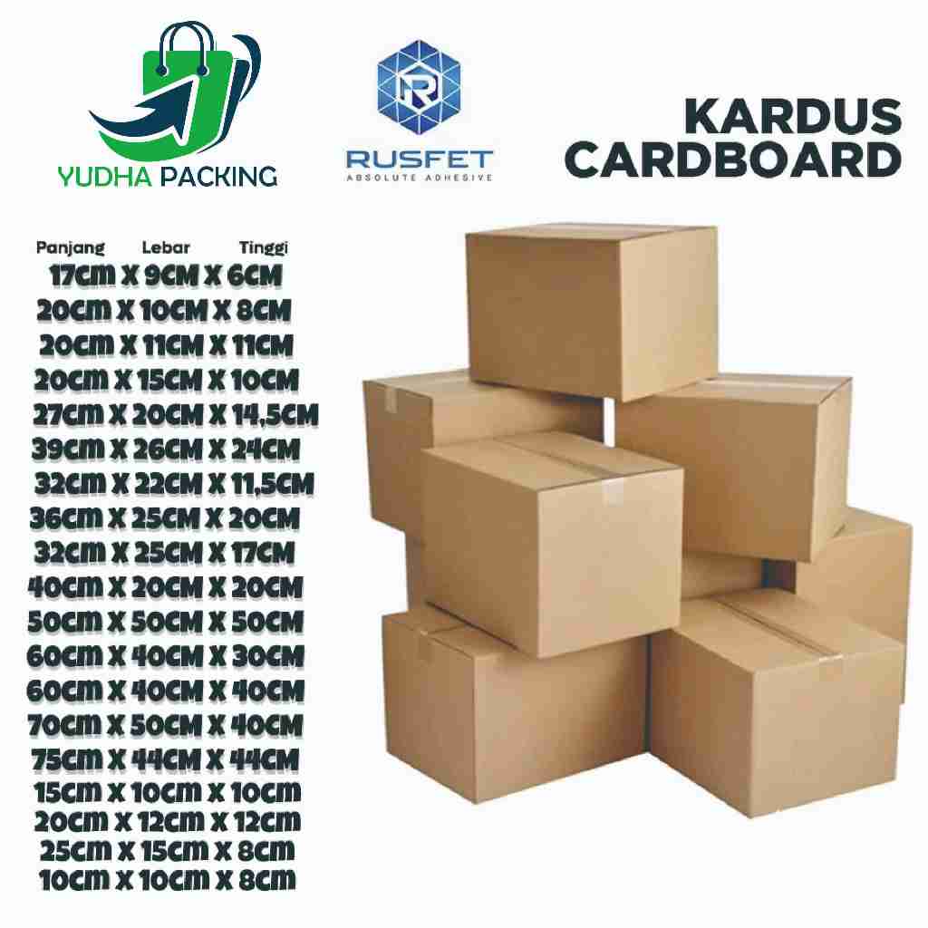 KARDUS PACKING KARTON BOX Dus Kotak Packaging Polos tebal