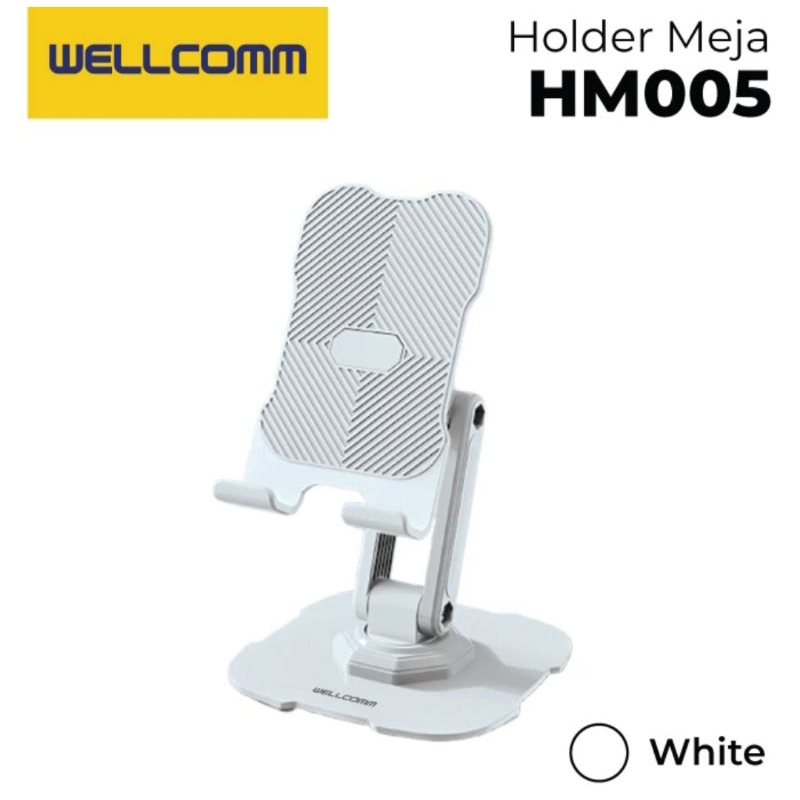 Dudukan HP Holder Meja Alumunium Alloy Wellcomm HM005
