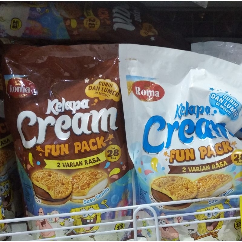 

ROMA KELAPA CREAM FUN PACK 2 RASA ISI 28 PCS