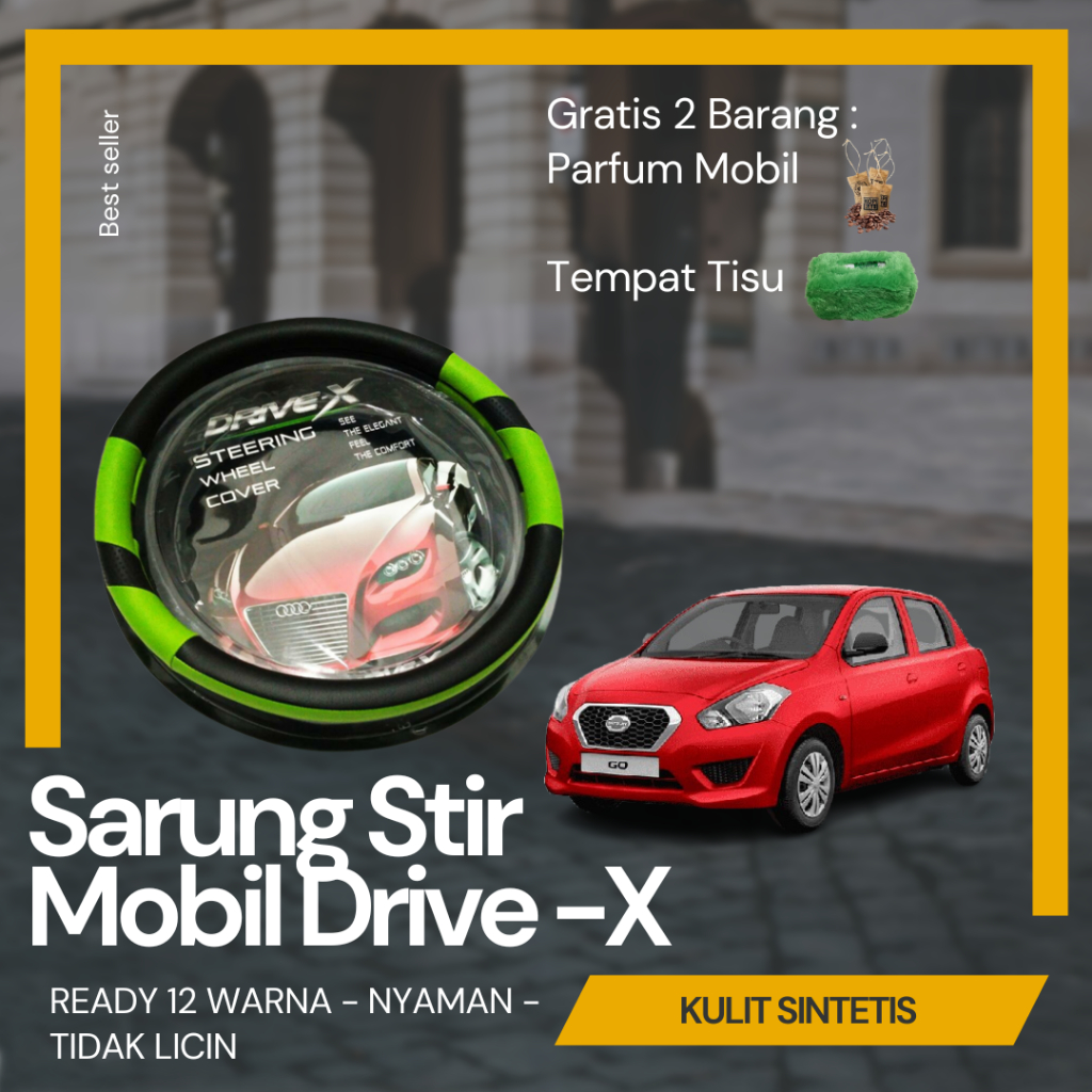Cover stir sarung setir mobil Datsun go / datsun go+ panca