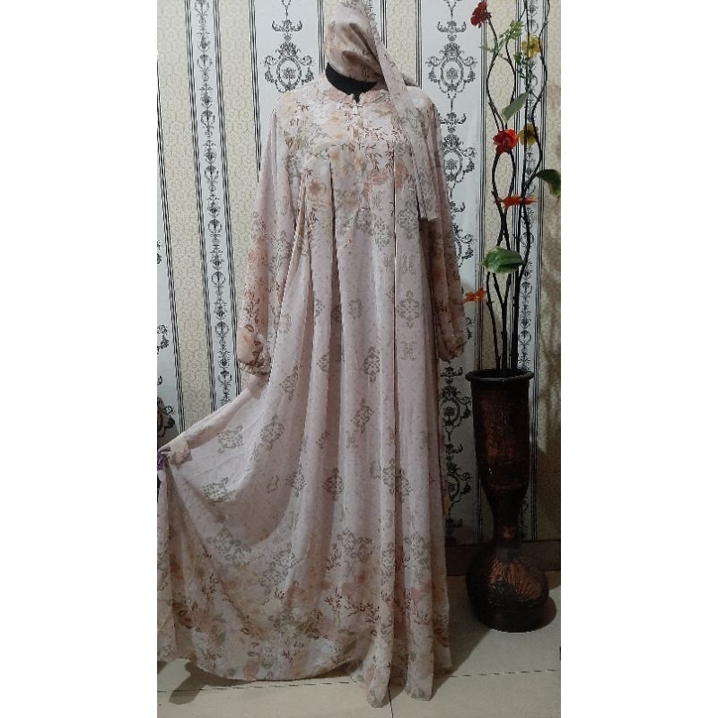 Nazla Syari Set Gamis Kerudung